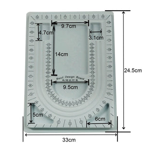 Gray Velvet Flocked Board Beading Jewelry DIY Organizer Tray