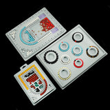 Gray Velvet Flocked Board Beading Jewelry DIY Organizer Tray