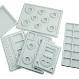 Gray Velvet Flocked Board Beading Jewelry DIY Organizer Tray