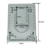 Gray Velvet Flocked Board Beading Jewelry DIY Organizer Tray