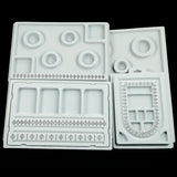 Gray Velvet Flocked Board Beading Jewelry DIY Organizer Tray