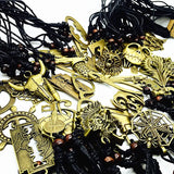 MixMax 20pcs Retro Copper Pendant Rope Necklaces Wholesale Jewelry Bulk Lots