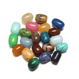 10pcs Mixed Semi-precious Stones Loose Beads Reiki for Necklace Healing DIY Gift