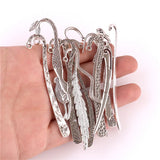 12 Pcs Metal Bookmarks Silver DIY Gift Reader Snitch Bookmark Charms