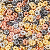 200-600pcs Silver Plated CCB Acrylic Spacer Beads for DIY Jewelry Making