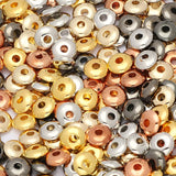 200-600pcs Silver Plated CCB Acrylic Spacer Beads for DIY Jewelry Making