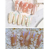 3D DIY Flower Nail Charms Acrylic Resin Flowers Rhinestones Nail Art Decor