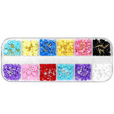 3D DIY Flower Nail Charms Acrylic Resin Flowers Rhinestones Nail Art Decor