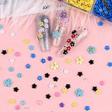 3D DIY Flower Nail Charms Acrylic Resin Flowers Rhinestones Nail Art Decor
