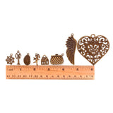 Copper Carved Charms Pendants Beads Metal Alloy DIY Accessories