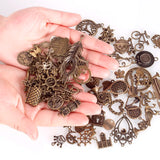 Copper Carved Charms Pendants Beads Metal Alloy DIY Accessories