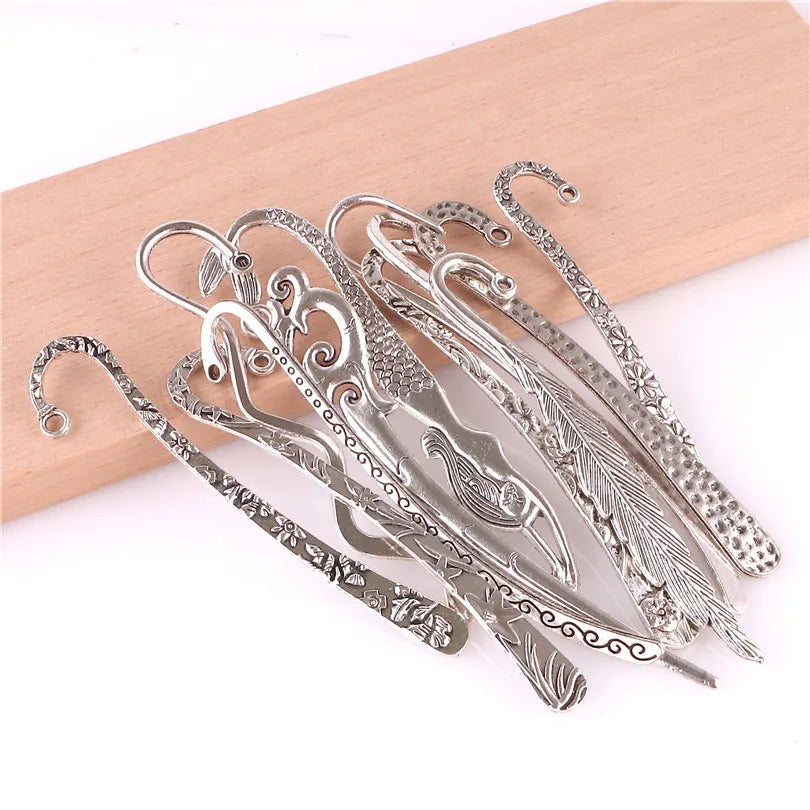 Alloy Bookmarks Charms For Jewelry Making 12pcs