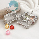 Mixed Animal Floating Memory Locket Pendant for 8mm Beads Pearl Cage Charms