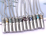 Aromatherapy Diffuser Necklace Stainless Steel Pendant