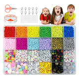 Colorful Acrylic Letter Beads Set for Jewelry Making