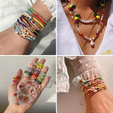 Colorful Acrylic Letter Beads Set for Jewelry Making