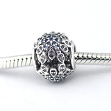 Mixed CZ Snowflake Winter Crystal Beads for Silver 925 Charms Bracelets