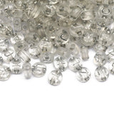 Clear Letter Acrylic Beads Round Flat Spacer Alphabet Beads 7mm