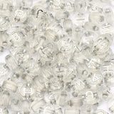 Clear Letter Acrylic Beads Round Flat Spacer Alphabet Beads 7mm