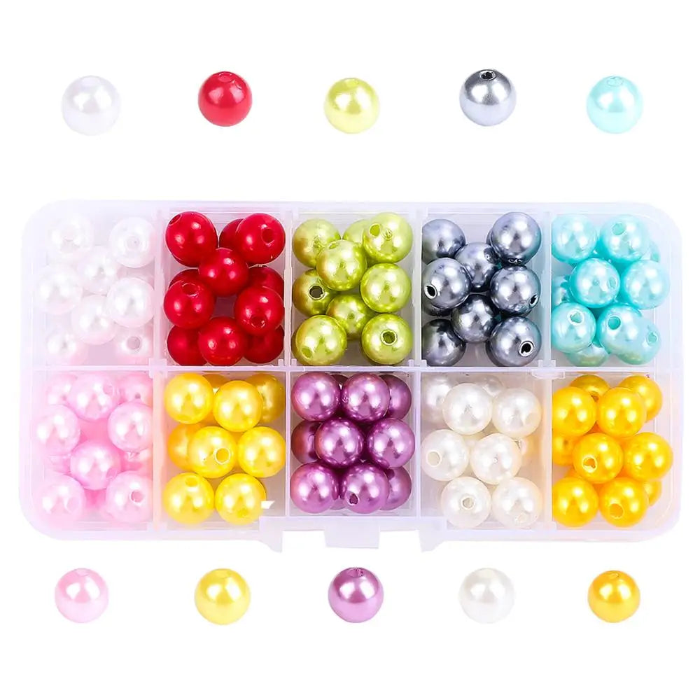Mixed ABS Pearl Beads Box DIY Jewelry Making Kit