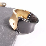 Mixed Alloy Cuff Bracelet Metal Statement Bangles Jewelry