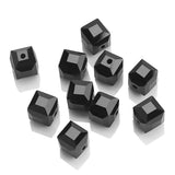 Crystal Glass Square Beads 2/3/4/6/8/10mm DIY Crafts Supplies