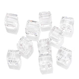 Crystal Glass Square Beads 2/3/4/6/8/10mm DIY Crafts Supplies
