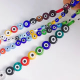 Mixed Eyes Geometric Round Colored Glaze Bead Pendant
