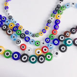 Mixed Eyes Geometric Round Colored Glaze Bead Pendant