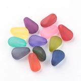 Frosted Transparent Acrylic Drop Beads for DIY Crafts