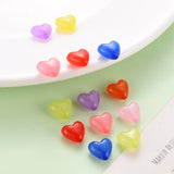 Frosted Transparent Acrylic Drop Beads for DIY Crafts