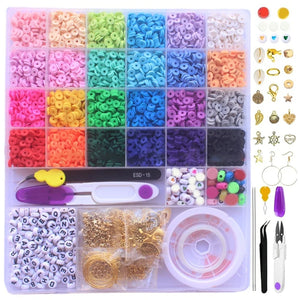 Mixed Letter Smile Face Clay Beads for DIY Earrings