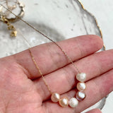 Baroque Pearl Necklace Stainless Steel Choker