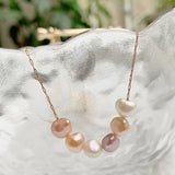 Baroque Pearl Necklace Stainless Steel Choker