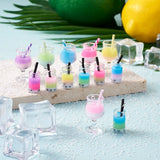Plastic Bottle Pendants Bubble Milk Tea Charms for DIY Jewelry Making