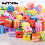 Colorful Square Resin Beads for DIY Jewelry Making