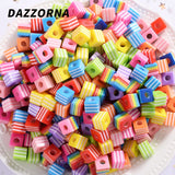 Colorful Square Resin Beads for DIY Jewelry Making