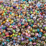 50PCS/Lot Mixed Round Acrylic European Beads for Jewelry Making DIY