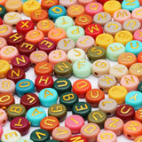 Round Acrylic Letter Beads 4x7mm for Jewelry Making DIY Necklace Bracelet