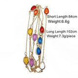 Colorful Pendant Necklace for Sweater