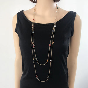 Colorful Pendant Necklace for Sweater