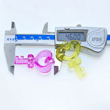 Mixed Transparent Acrylic Heart-shaped Key Pendants DIY Necklace