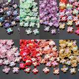 50pcs Mixed 15mm Flower Acrylic Beads Jewelry Making DIY Necklace Bracelet