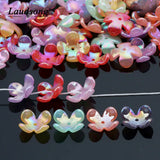 50pcs Mixed 15mm Flower Acrylic Beads Jewelry Making DIY Necklace Bracelet