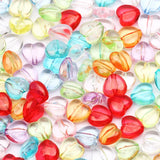 Colorful Acrylic Heart Beads 10x11mm DIY Jewelry Making Spacer