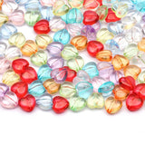 Colorful Acrylic Heart Beads 10x11mm DIY Jewelry Making Spacer