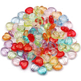 Colorful Acrylic Heart Beads 10x11mm DIY Jewelry Making Spacer