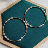 Colorful Freshwater Pearl Bracelets for Women Wedding Jewelry Charm Bangle