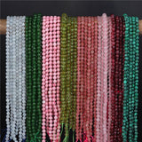 Mixed Colors 6mm Faceted Stone Beads 60pcs/lot for Jewelry Making