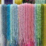 Mixed Colors 6mm Faceted Stone Beads 60pcs/lot for Jewelry Making